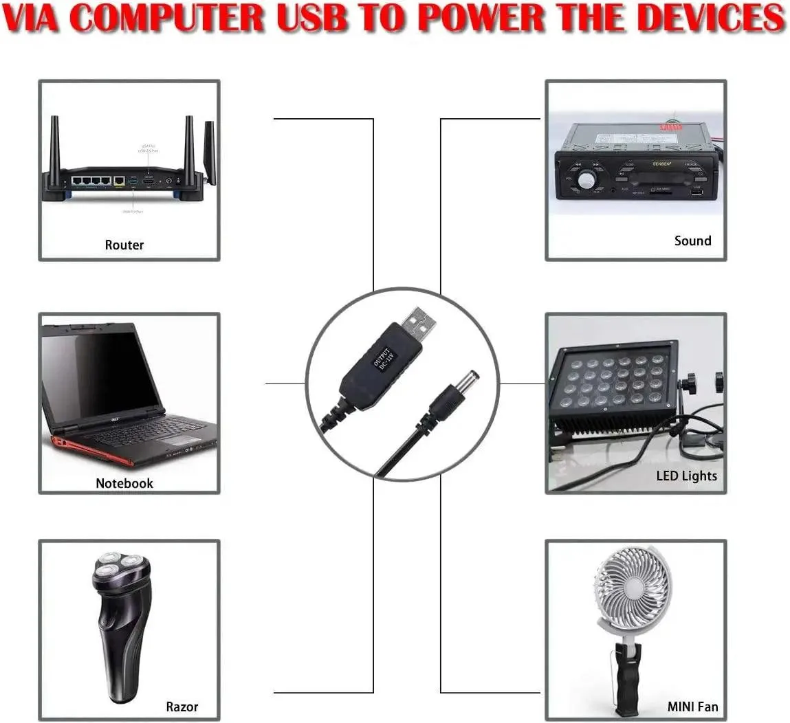 5.5*2.1mm WiFi Powerbank Cable Connector: Boost Your Device Performance