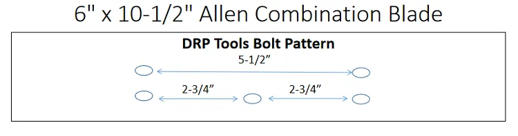 6" x 10-1/2" Allen Combination Power Trowel Blade 4-Pack