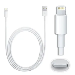 8 Pin to USB Charge & Data Sync Cables (White)