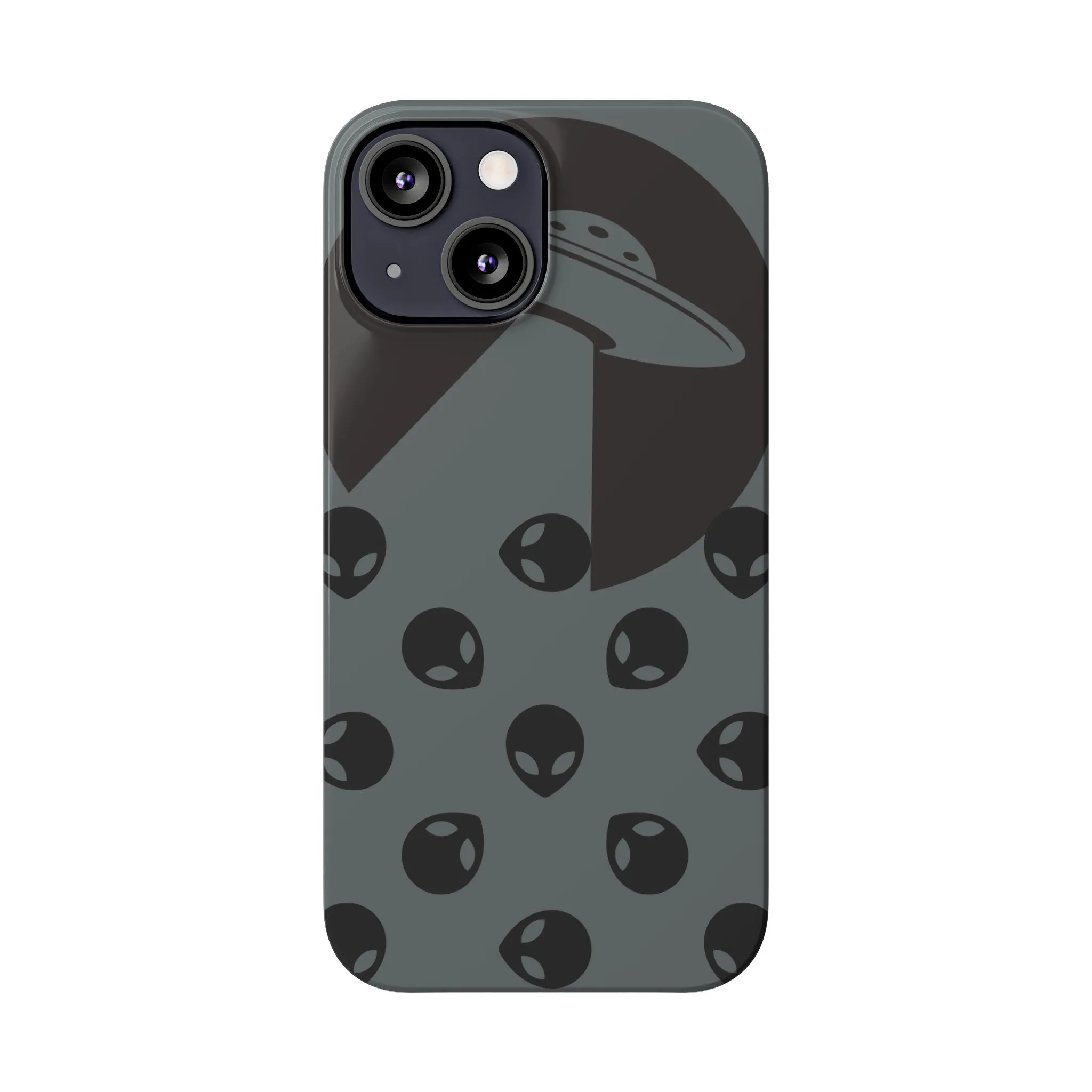 Alien Spaceship Slim Phone Cases