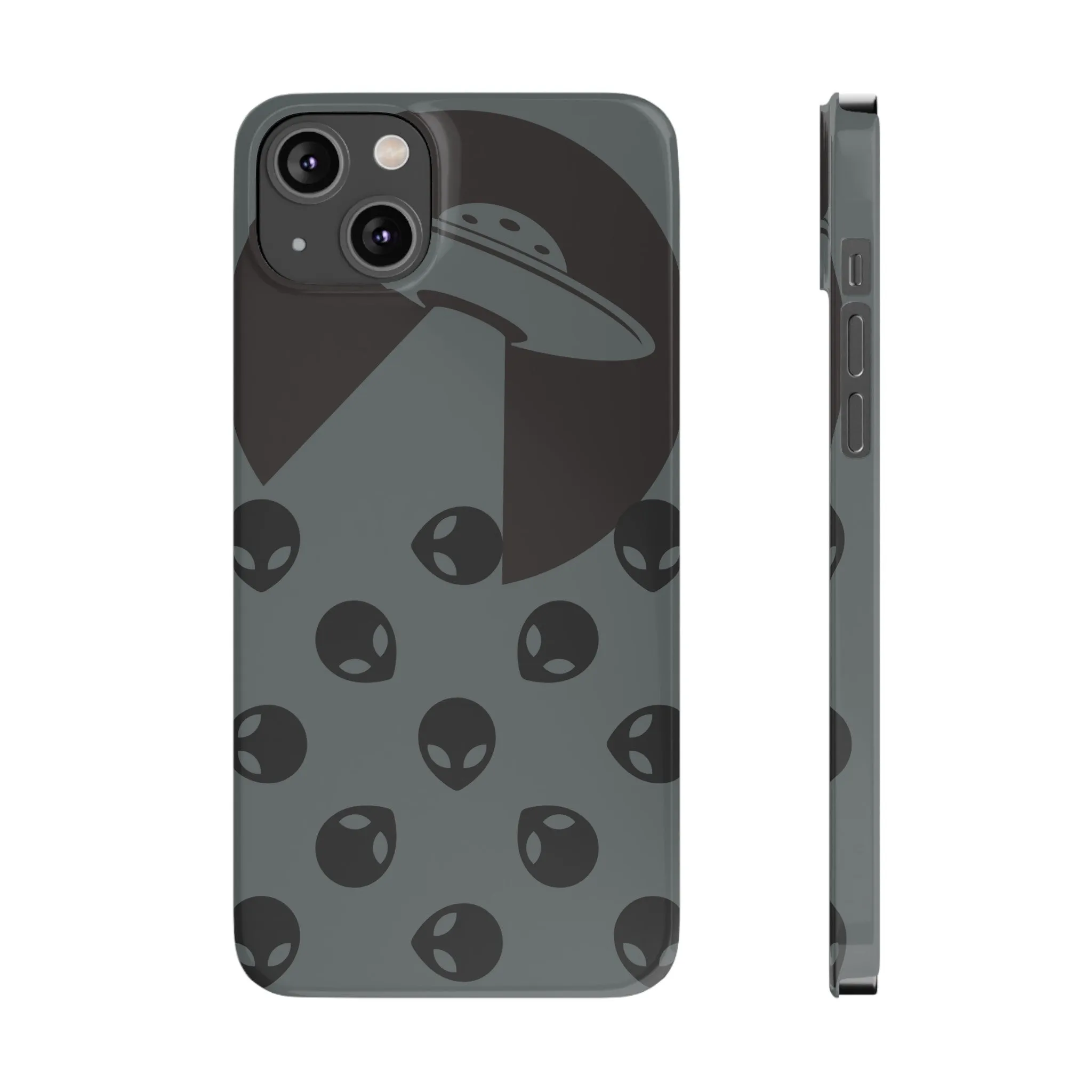 Alien Spaceship Slim Phone Cases