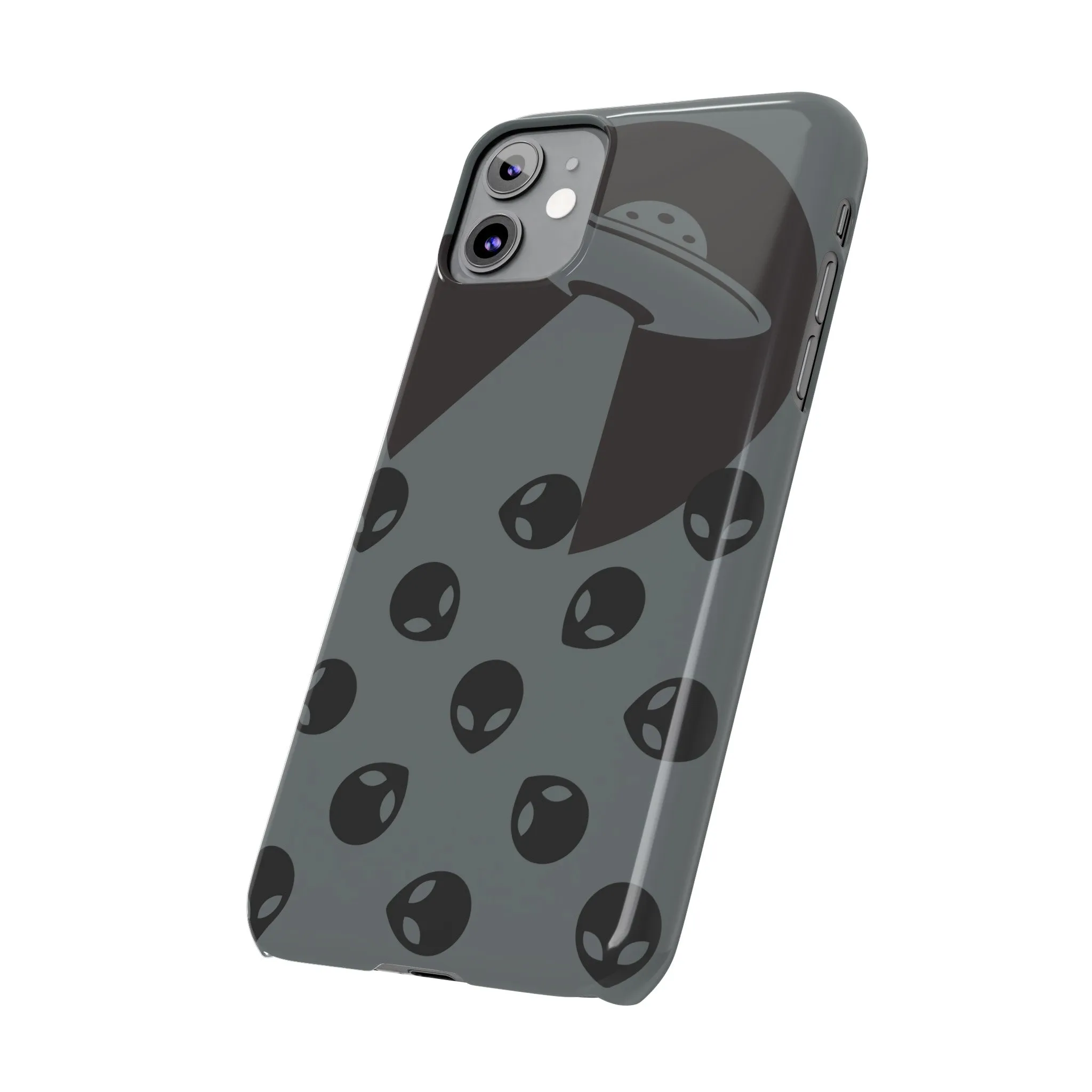 Alien Spaceship Slim Phone Cases