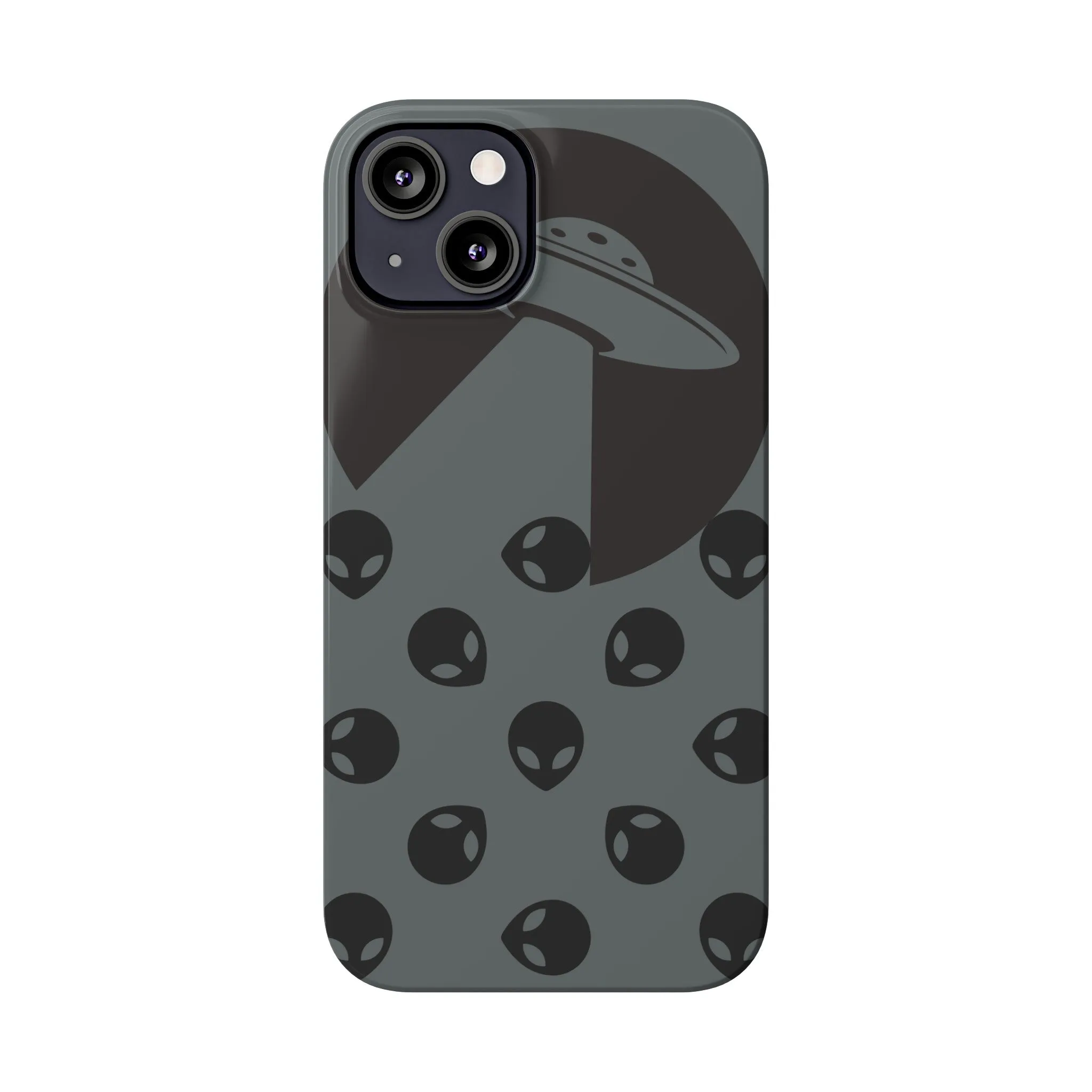 Alien Spaceship Slim Phone Cases