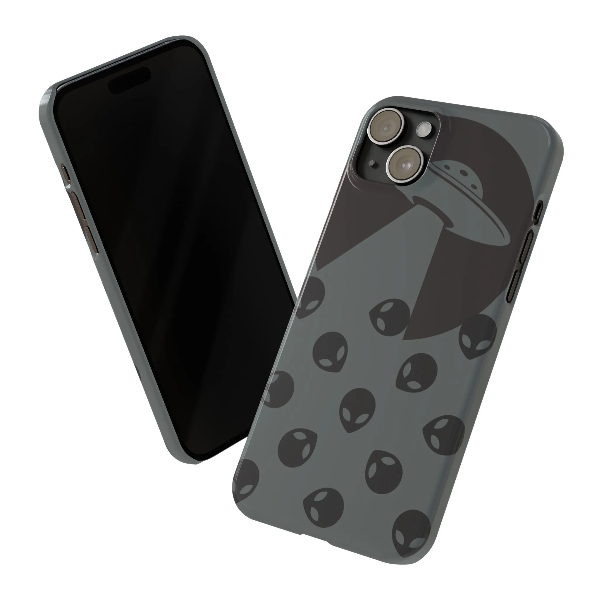 Alien Spaceship Slim Phone Cases