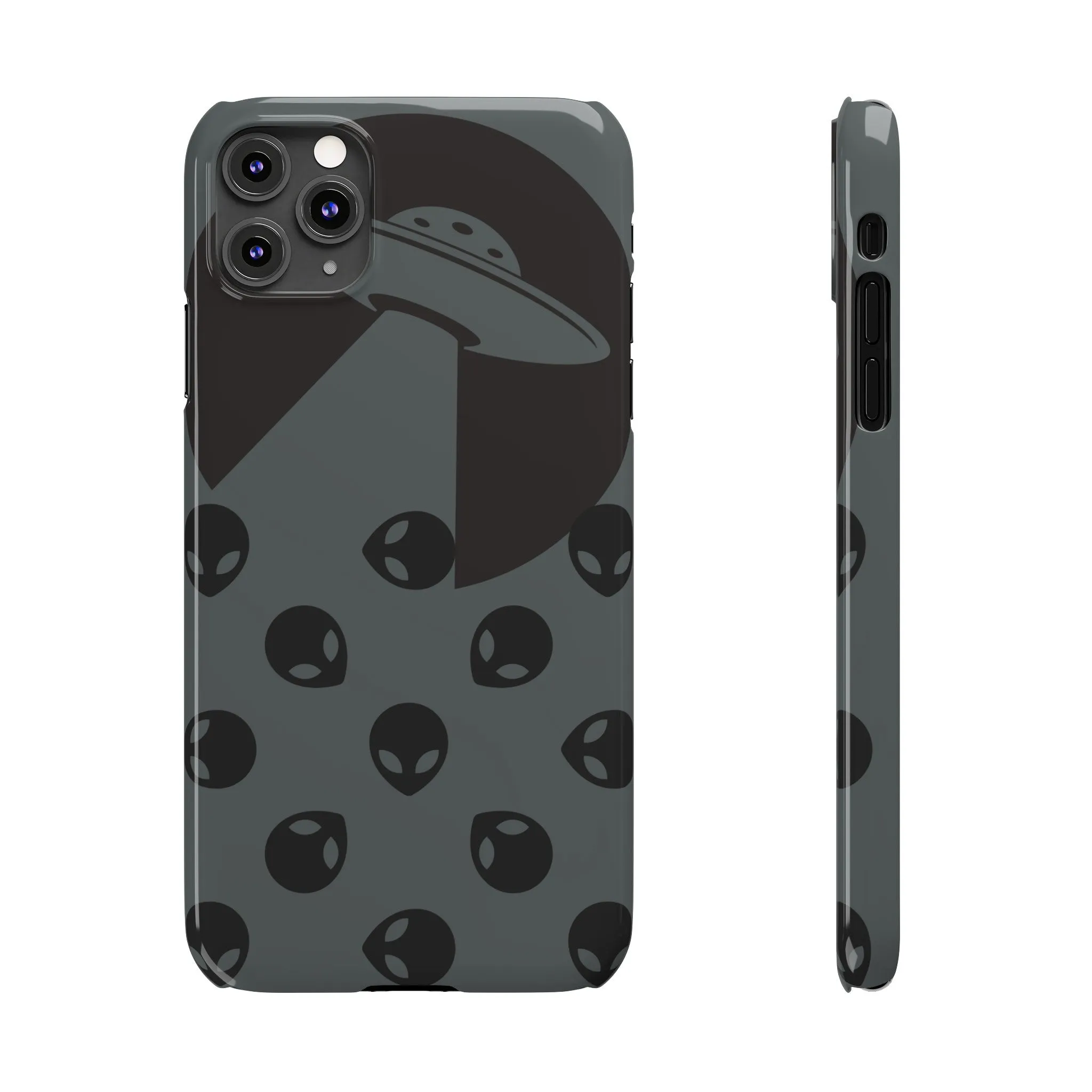 Alien Spaceship Slim Phone Cases