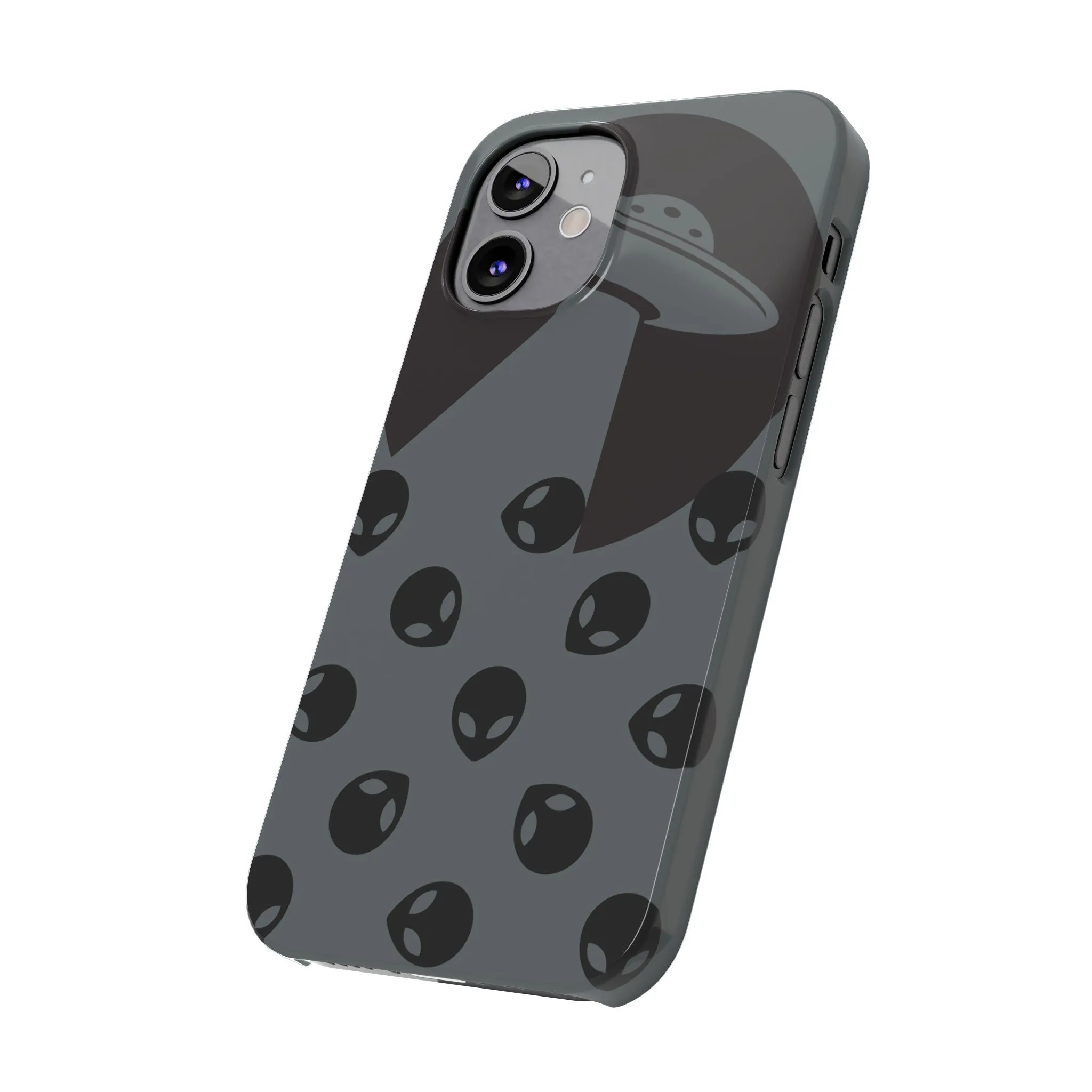 Alien Spaceship Slim Phone Cases