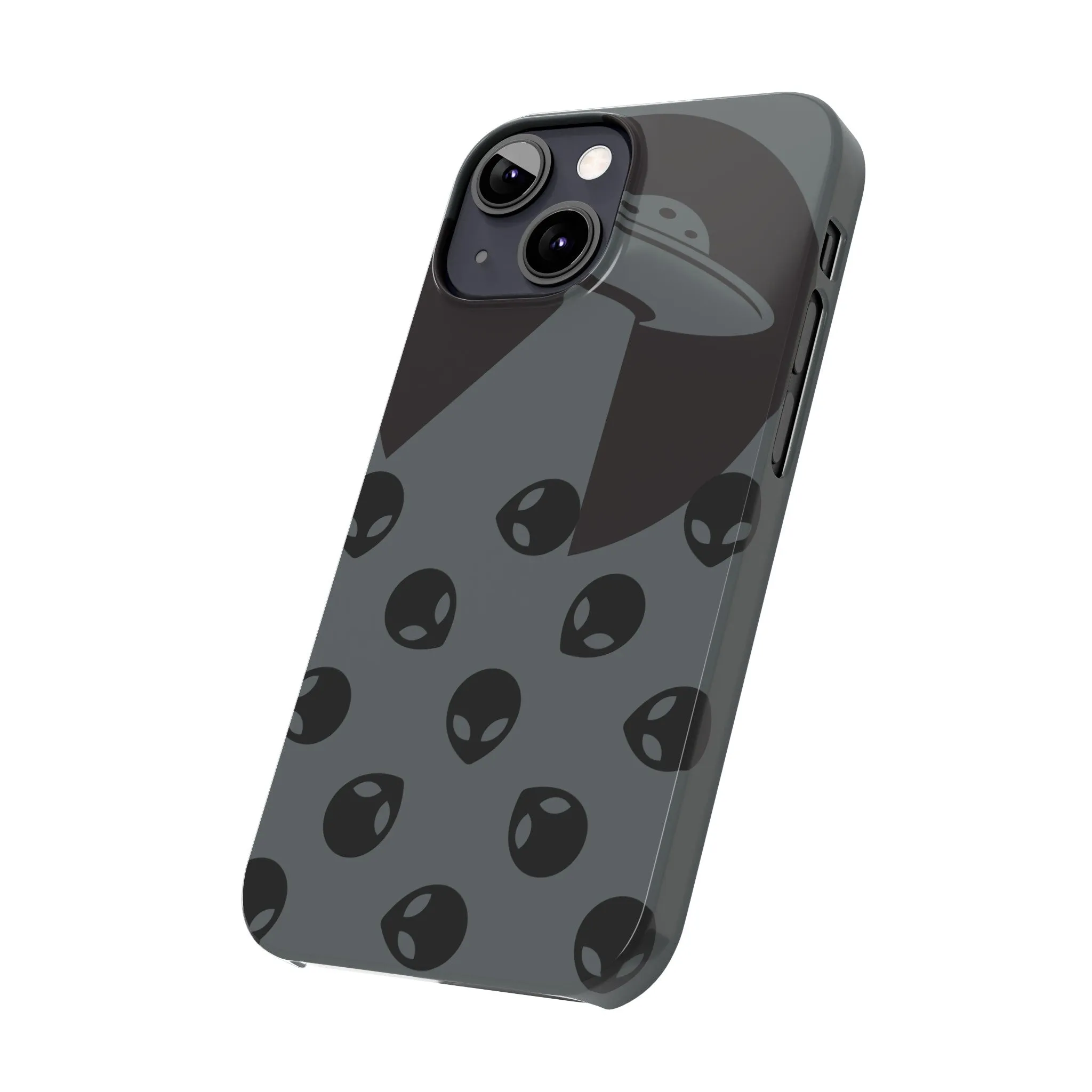 Alien Spaceship Slim Phone Cases