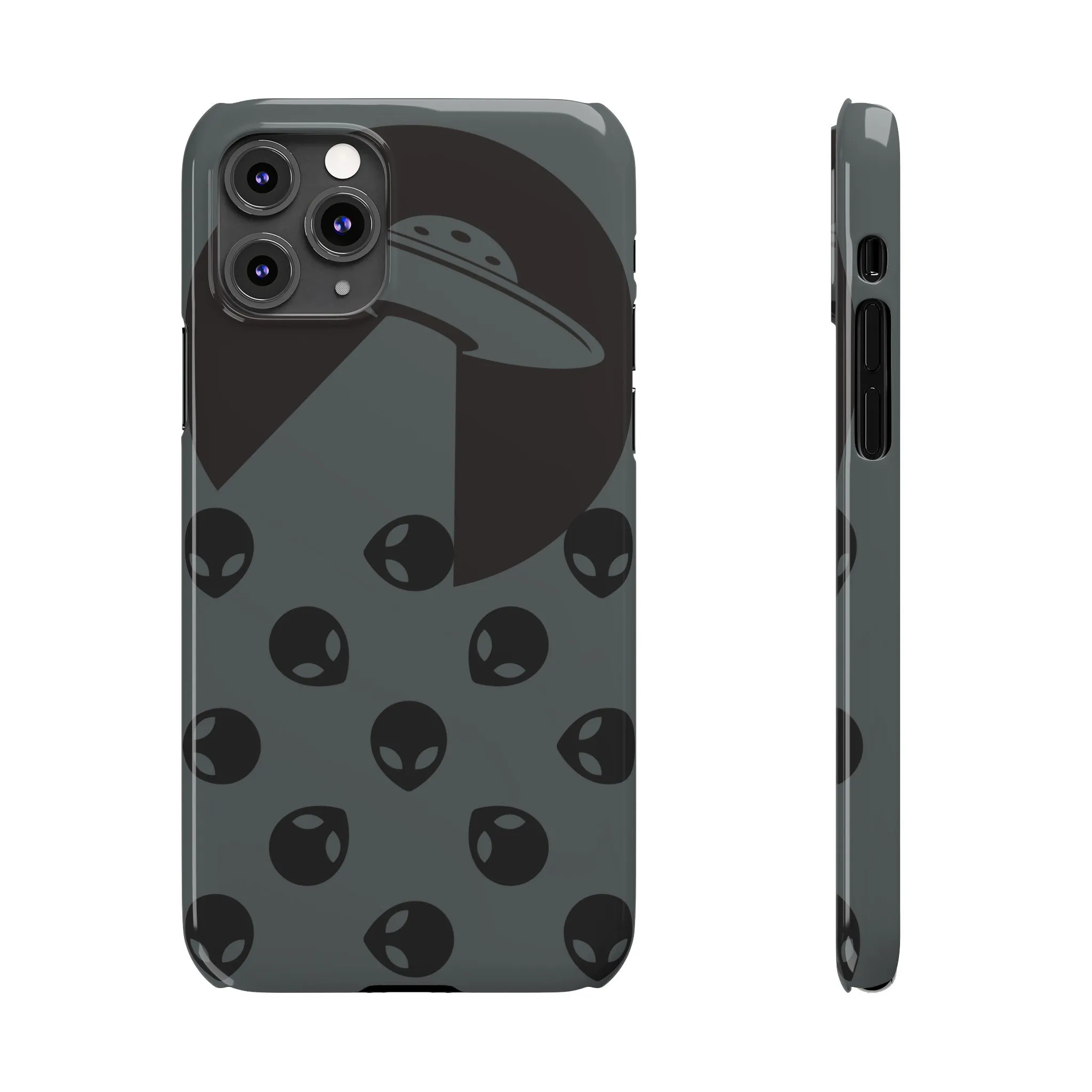 Alien Spaceship Slim Phone Cases