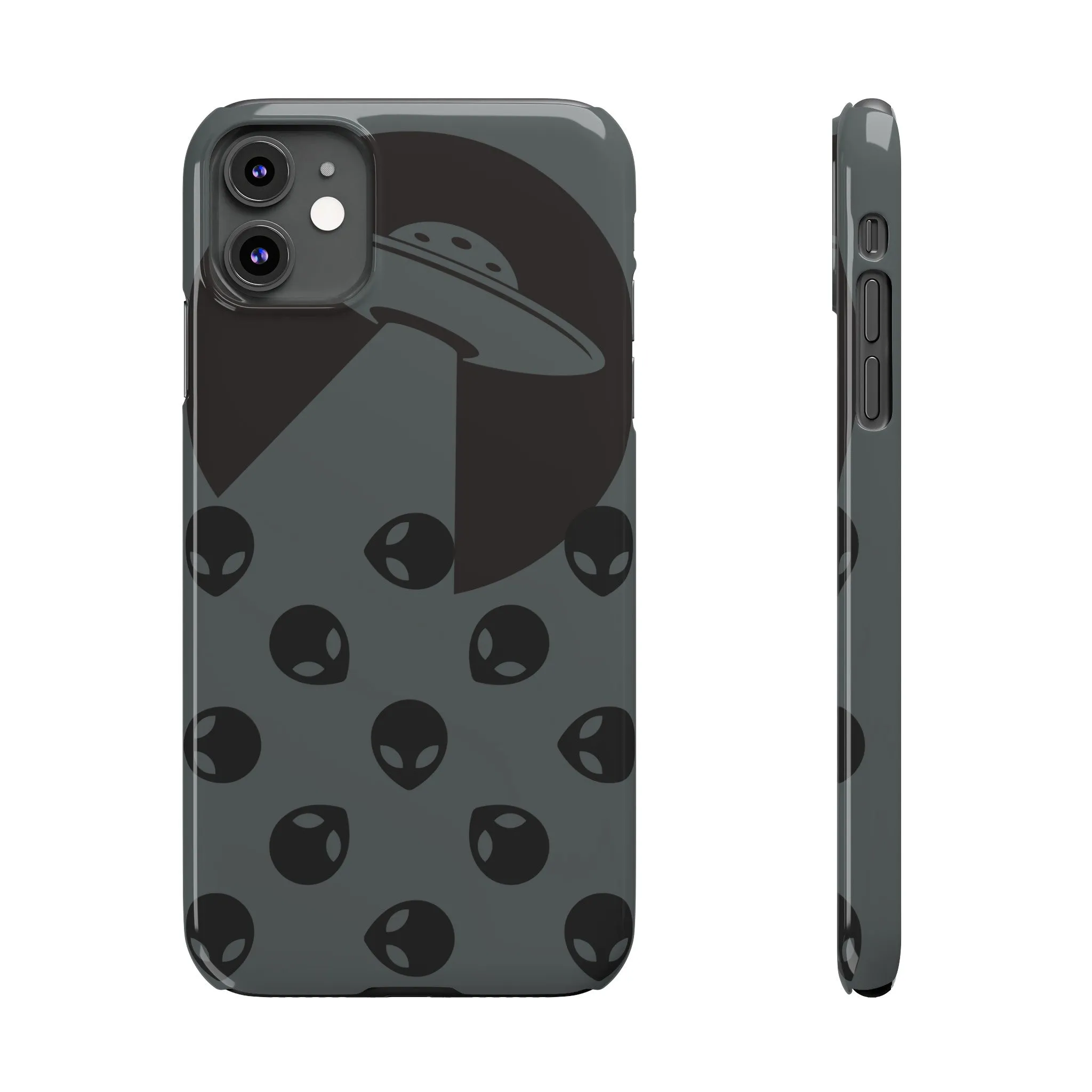 Alien Spaceship Slim Phone Cases