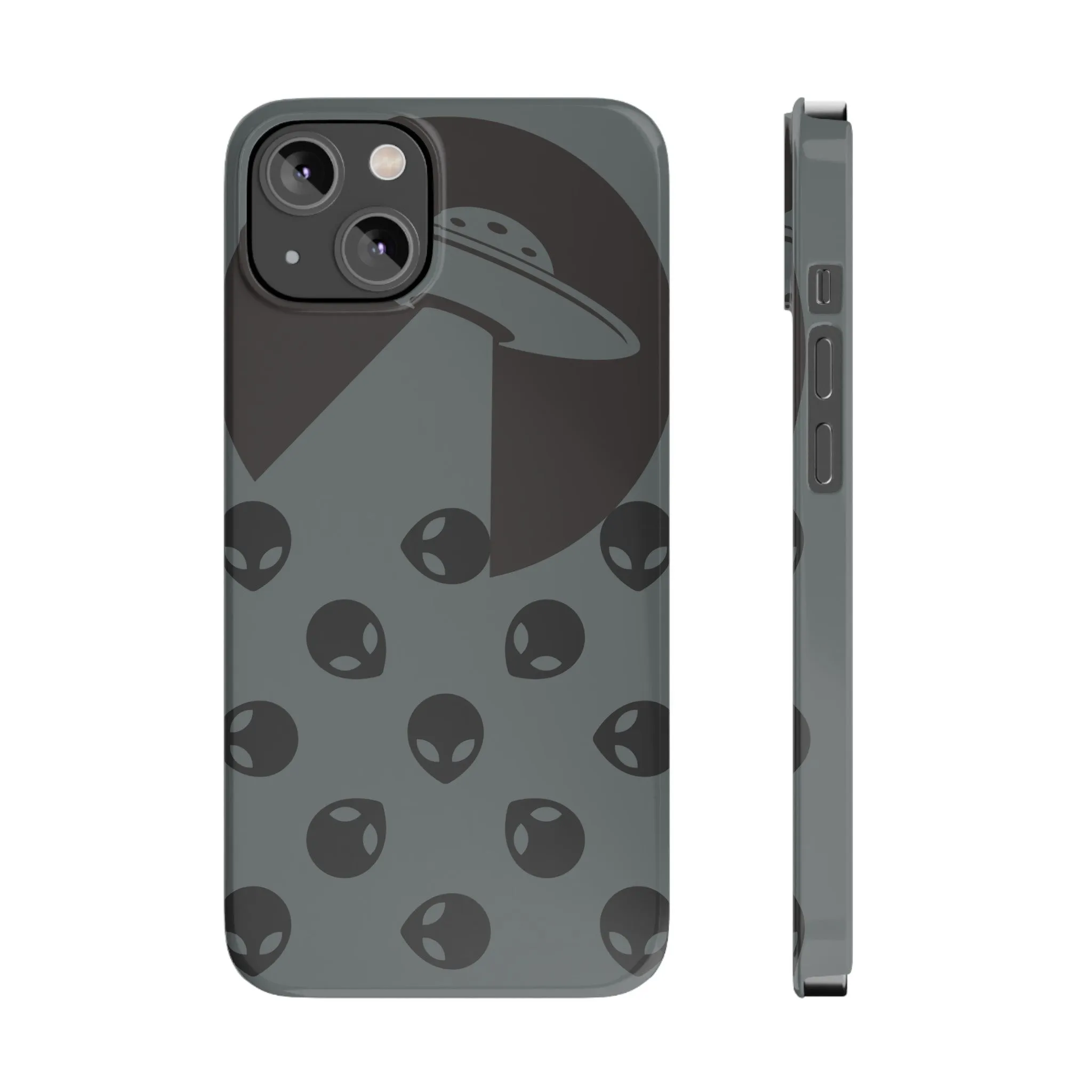 Alien Spaceship Slim Phone Cases