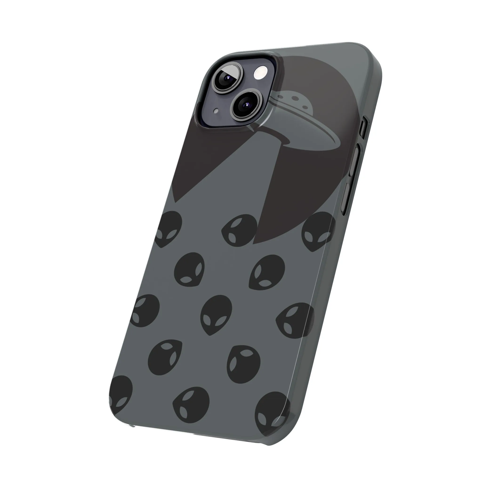 Alien Spaceship Slim Phone Cases