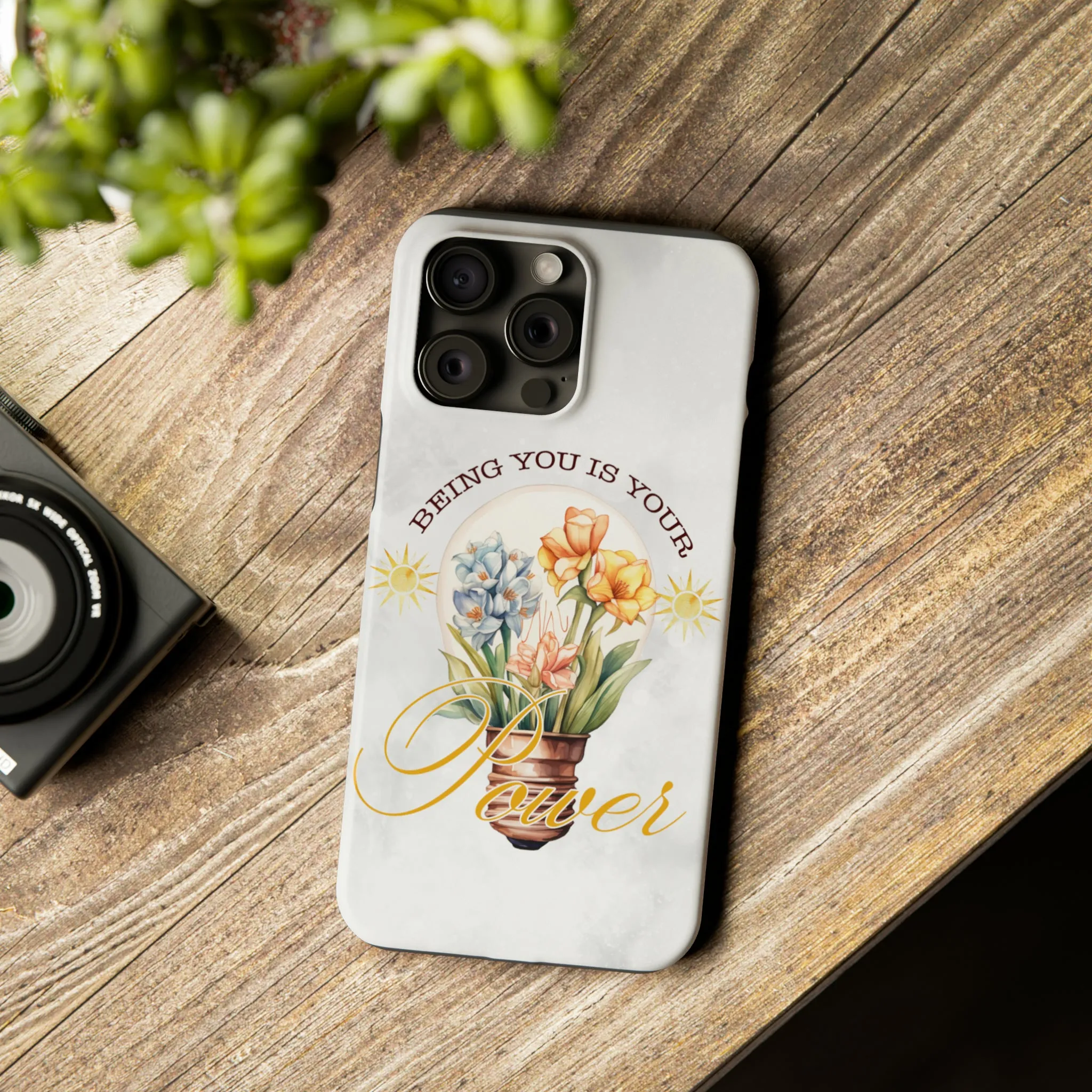 Being You Is Your Power iPhone 15 Phone Cases.