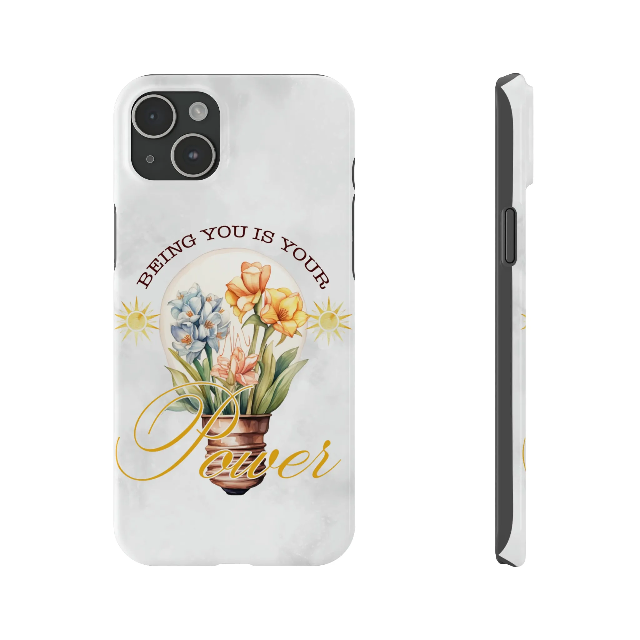 Being You Is Your Power iPhone 15 Phone Cases.