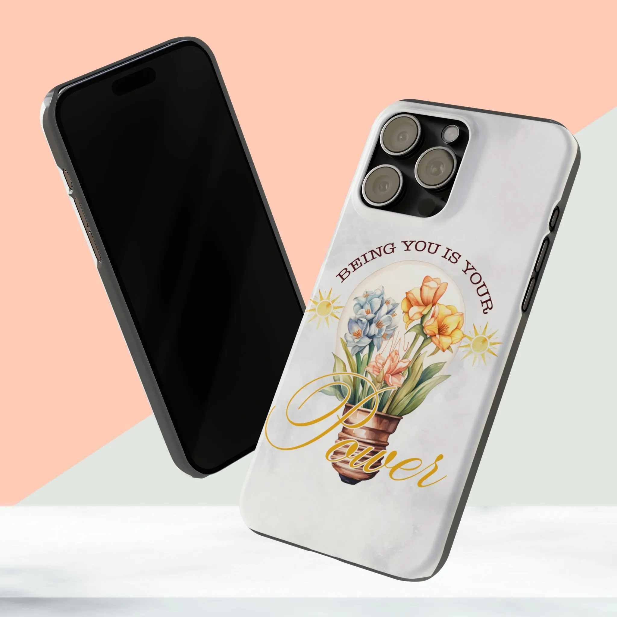 Being You Is Your Power iPhone 15 Phone Cases.