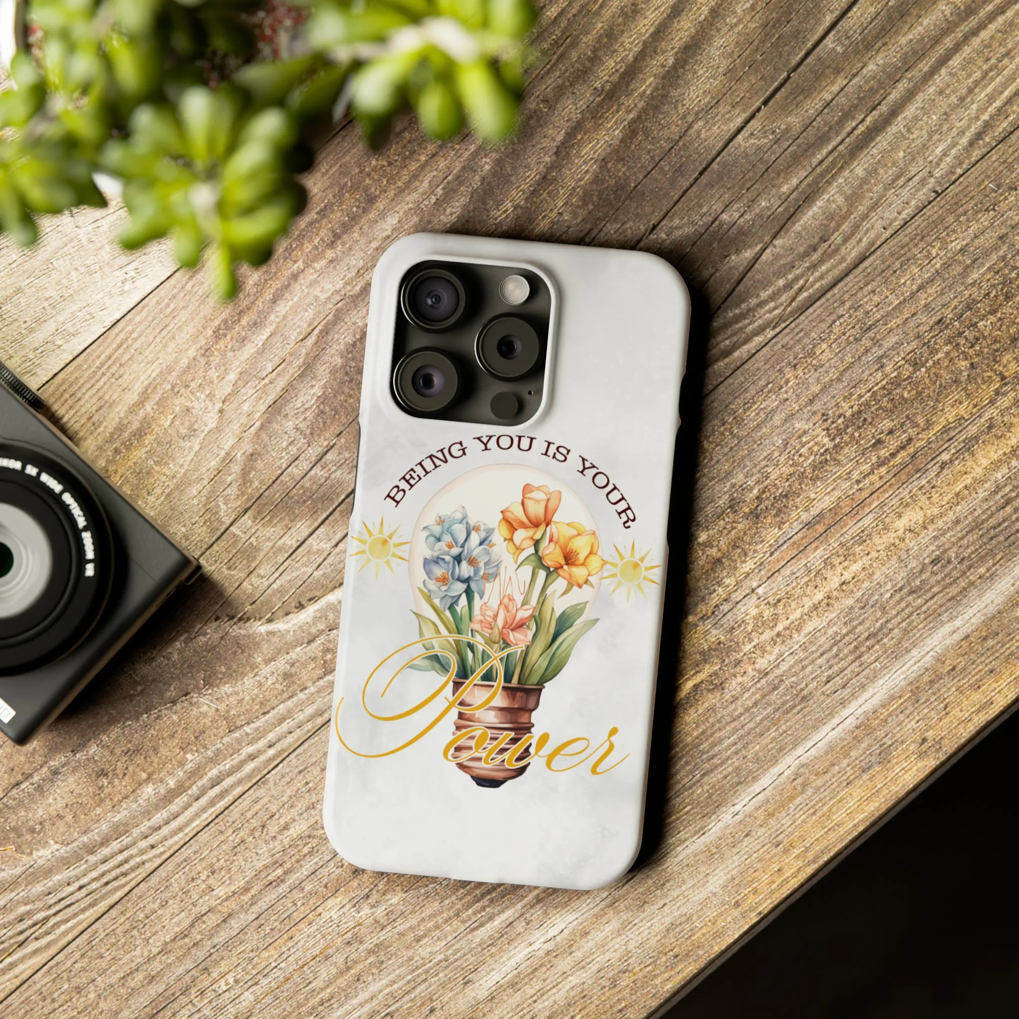 Being You Is Your Power iPhone 15 Phone Cases.