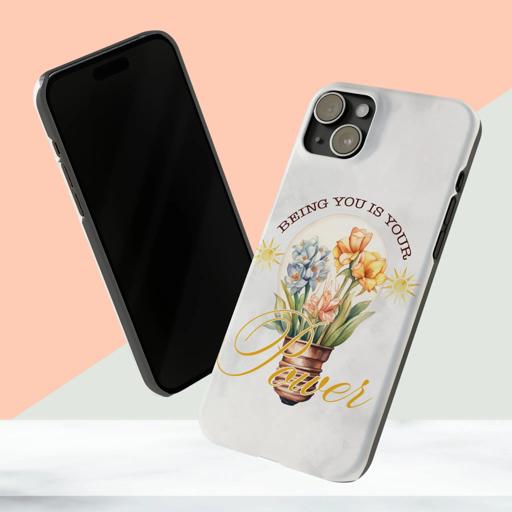 Being You Is Your Power iPhone 15 Phone Cases.