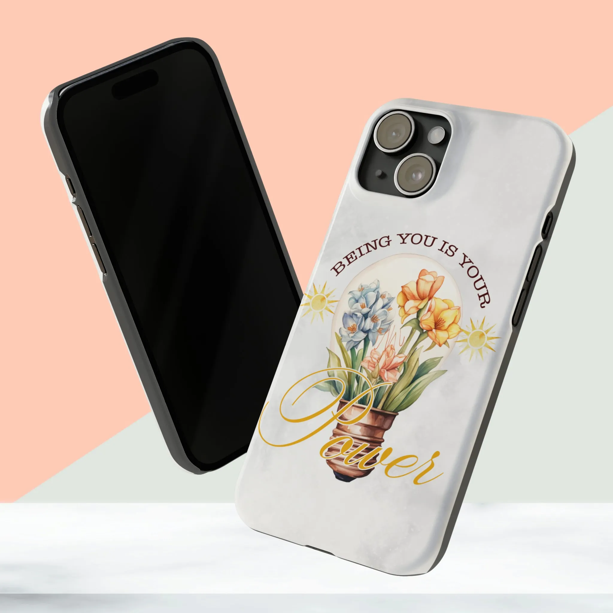 Being You Is Your Power iPhone 15 Phone Cases.