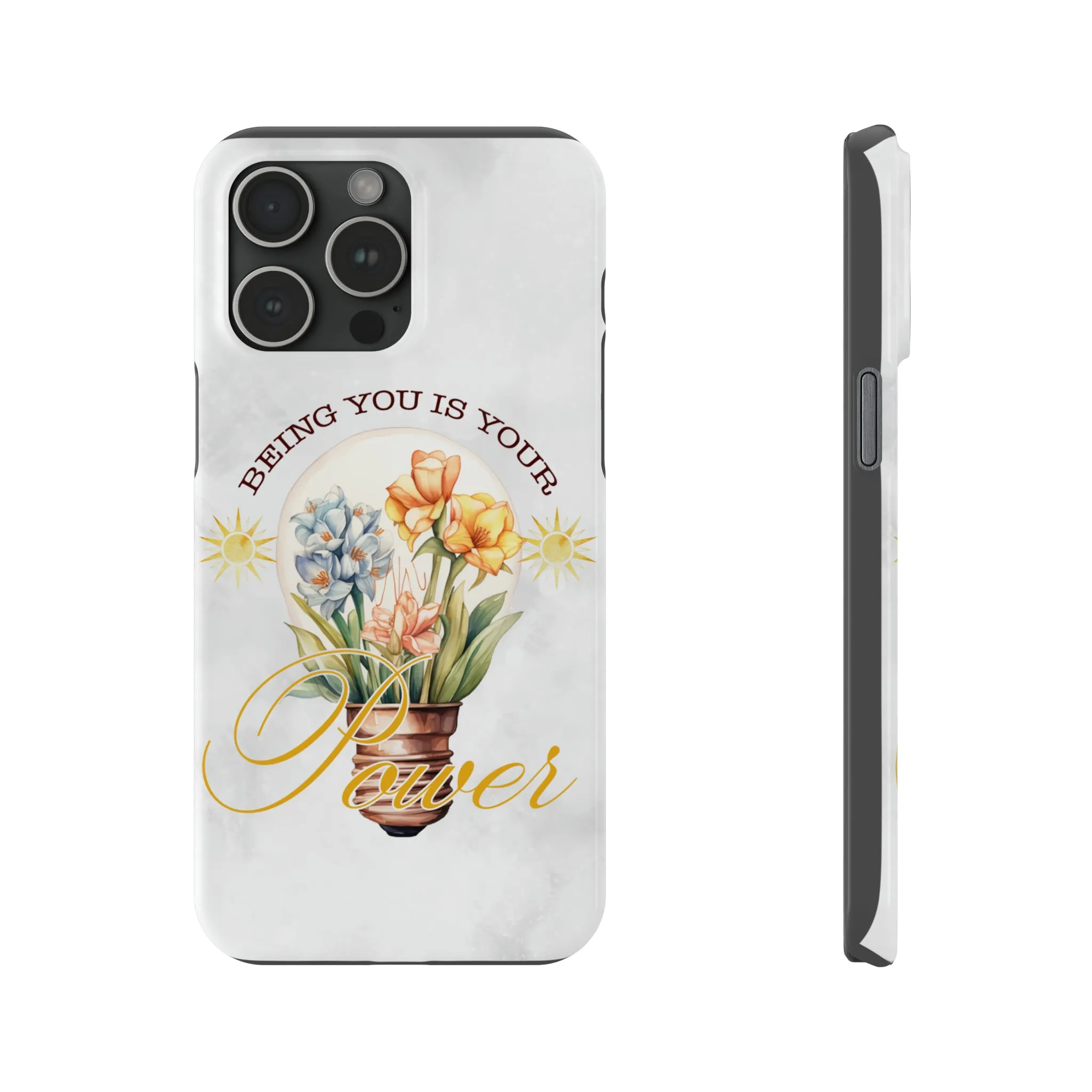 Being You Is Your Power iPhone 15 Phone Cases.