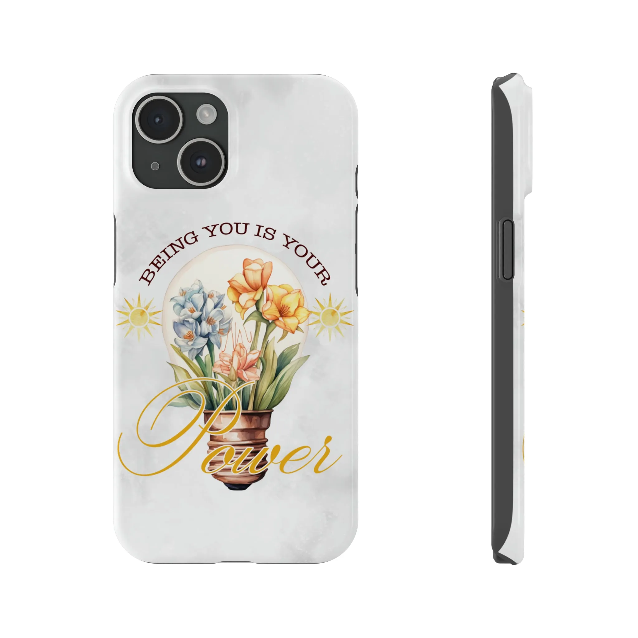 Being You Is Your Power iPhone 15 Phone Cases.