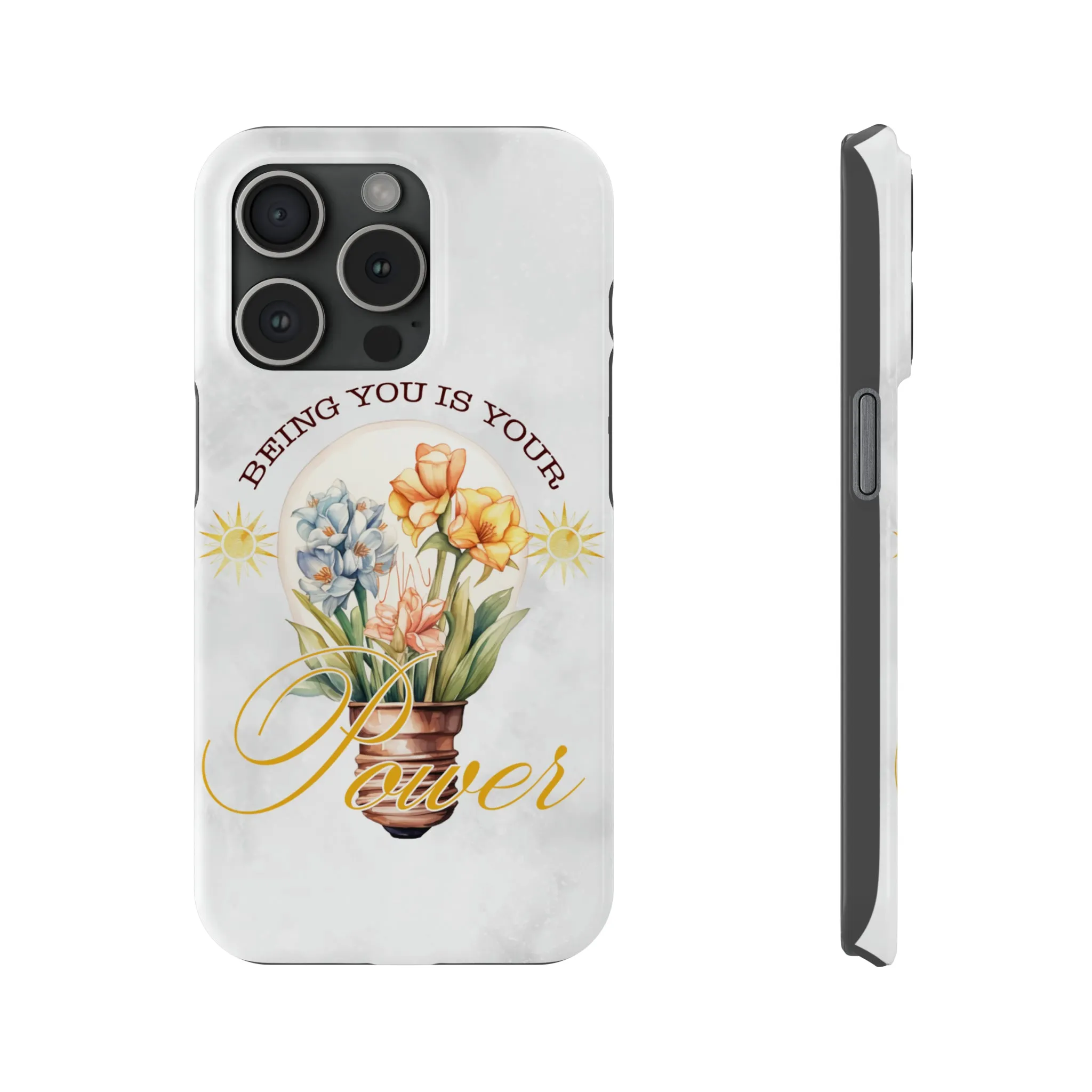 Being You Is Your Power iPhone 15 Phone Cases.