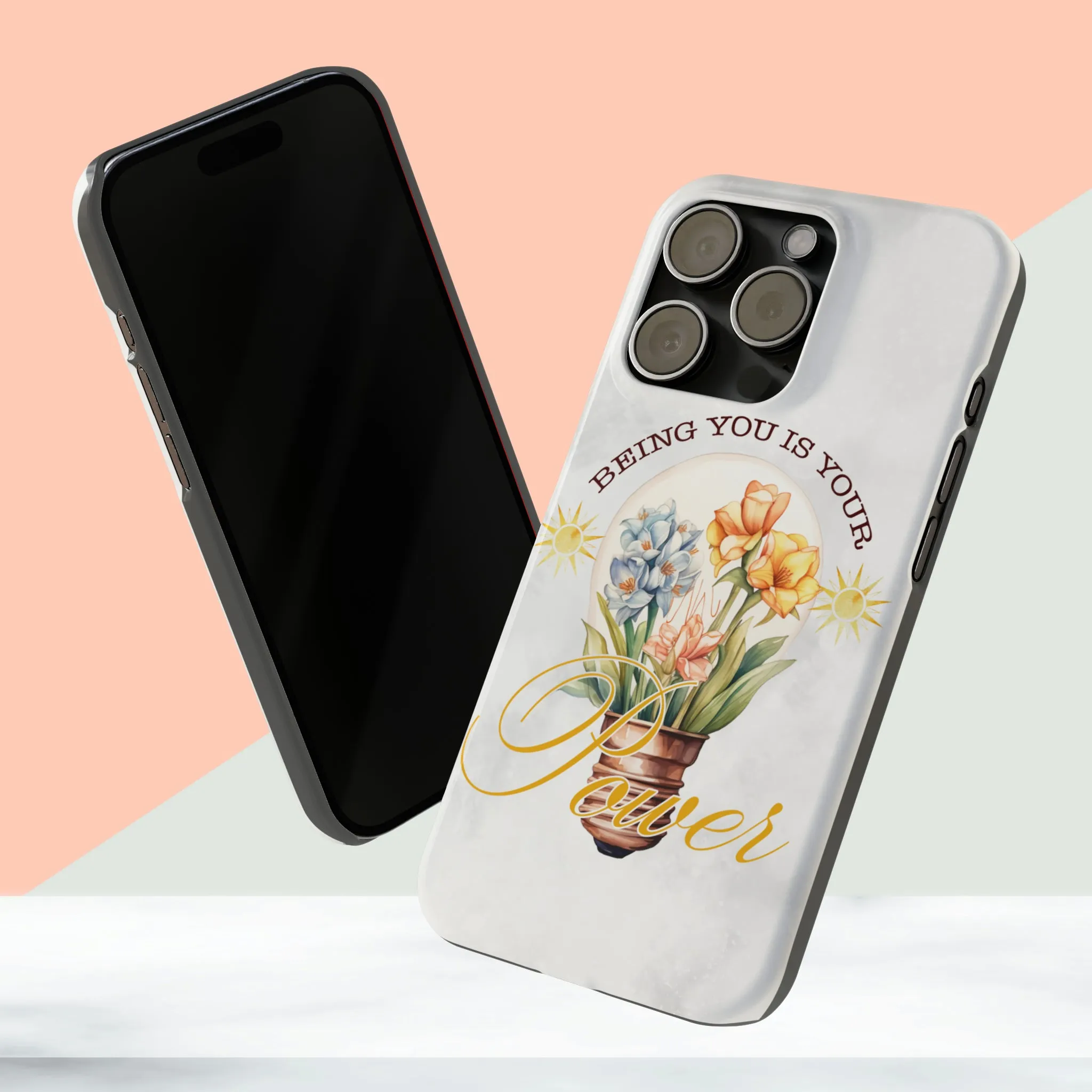 Being You Is Your Power iPhone 15 Phone Cases.