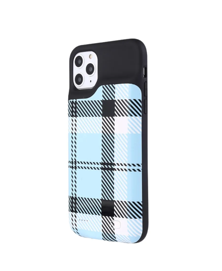 Blue Plaid Ultra Battery Case