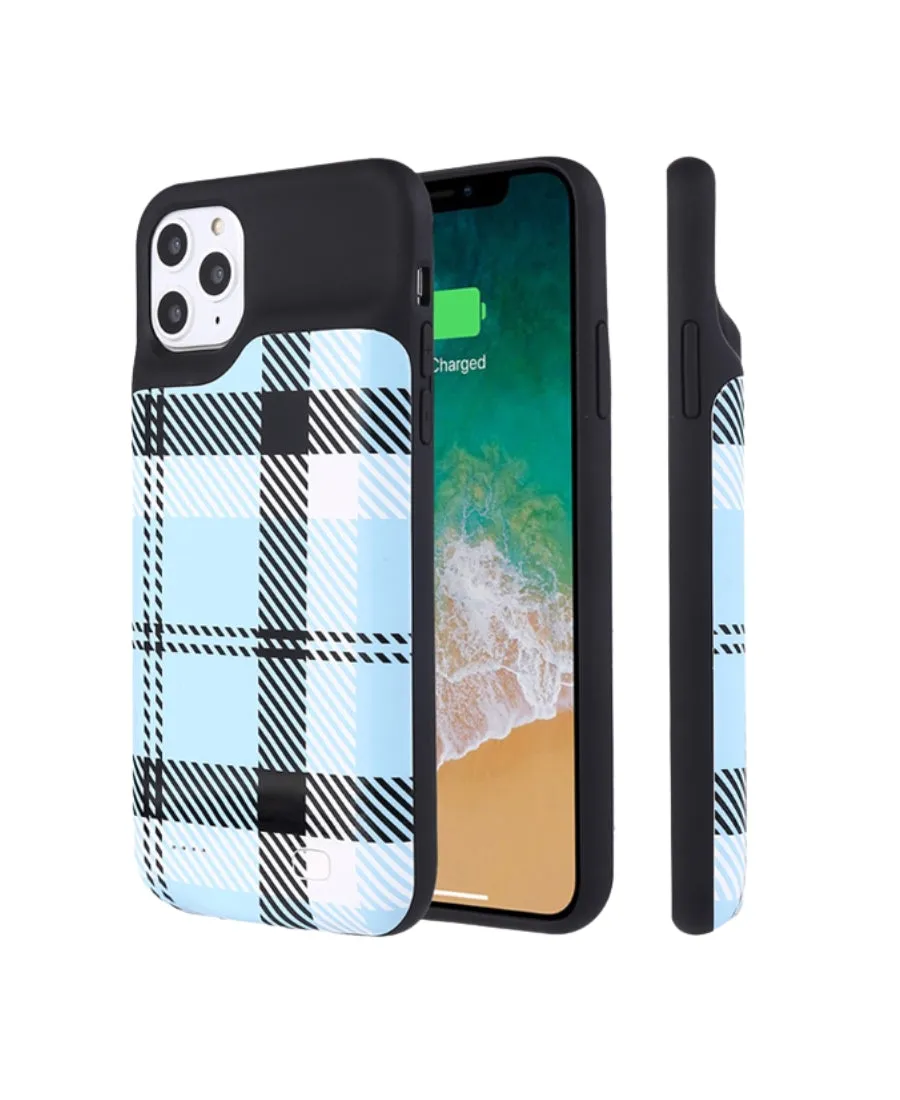 Blue Plaid Ultra Battery Case