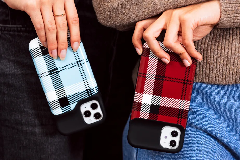 Blue Plaid Ultra Battery Case