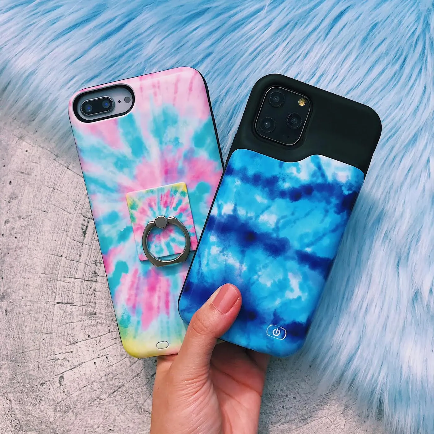 Blue Tie Dye Ultra Battery Case