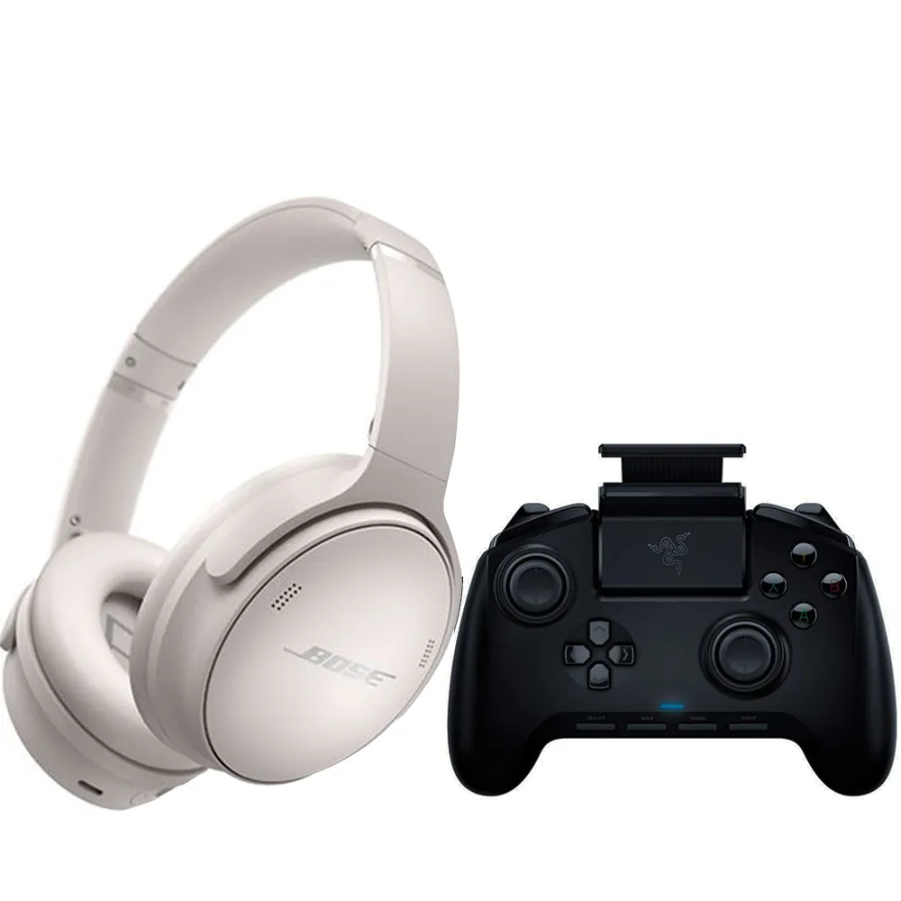 Bose QuietComfort 45 Over-Ear Headphones (White Smoke)   Razer Raiju Mobile Gaming Controller for Android