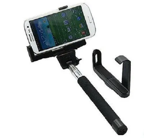 Built in Bluetooth Extendable Selfie Stick Monopod Holder Multi Available - Blue