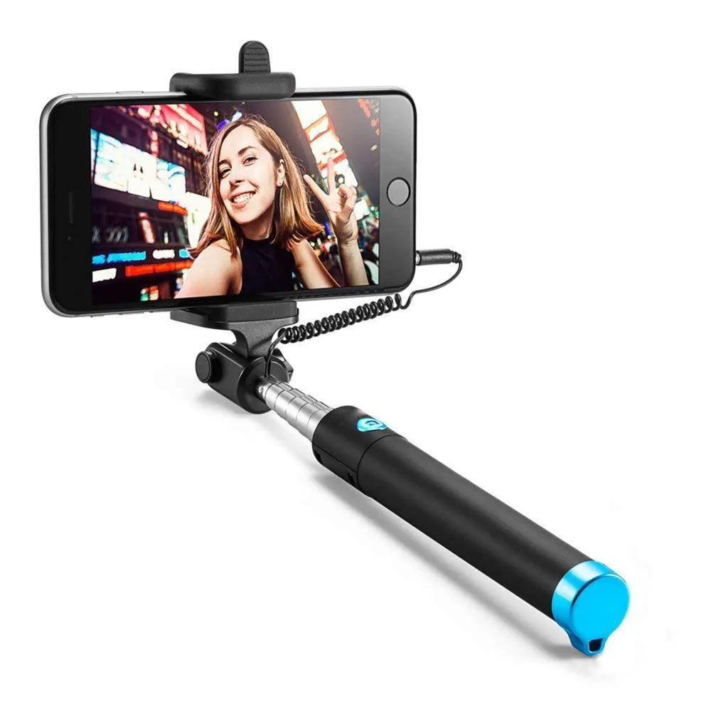 Case U Extendable [Battery Free] Wired Selfie Stick