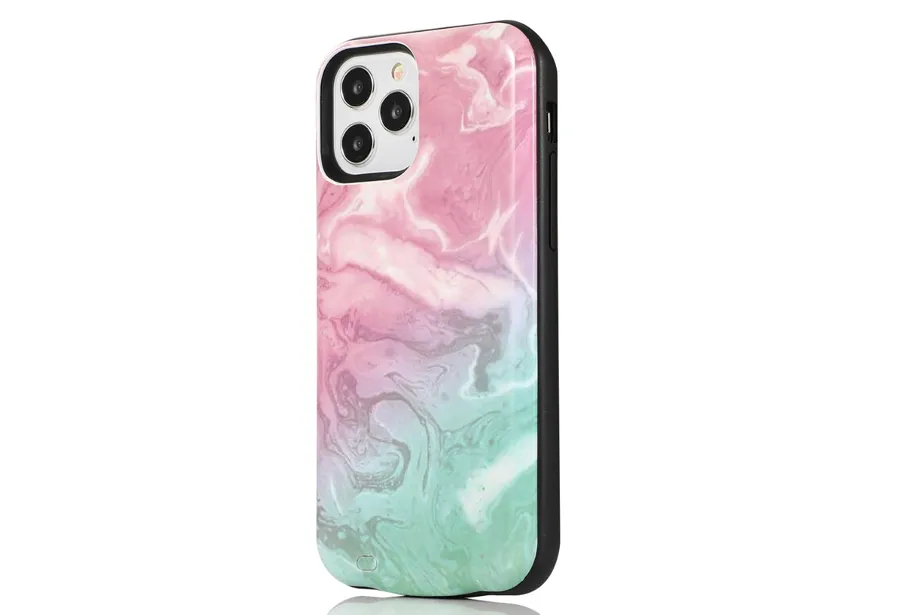 Cotton Candy Marble Battery Case