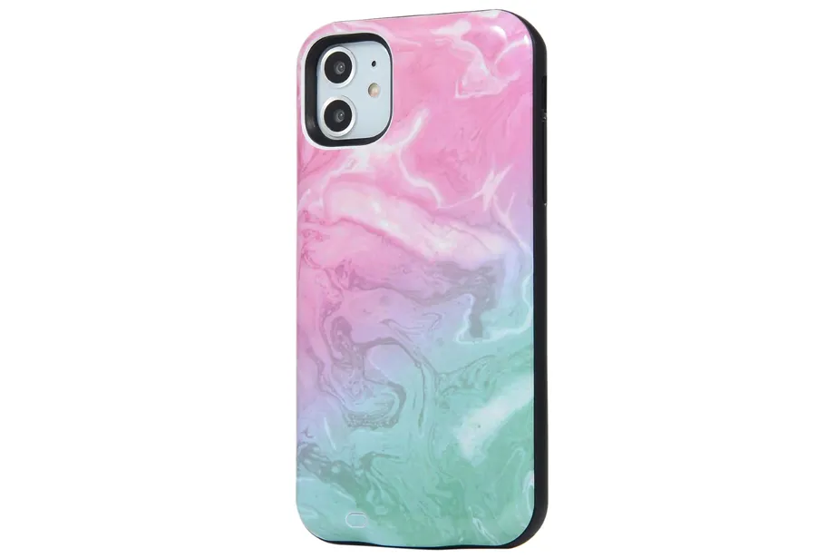 Cotton Candy Marble Battery Case