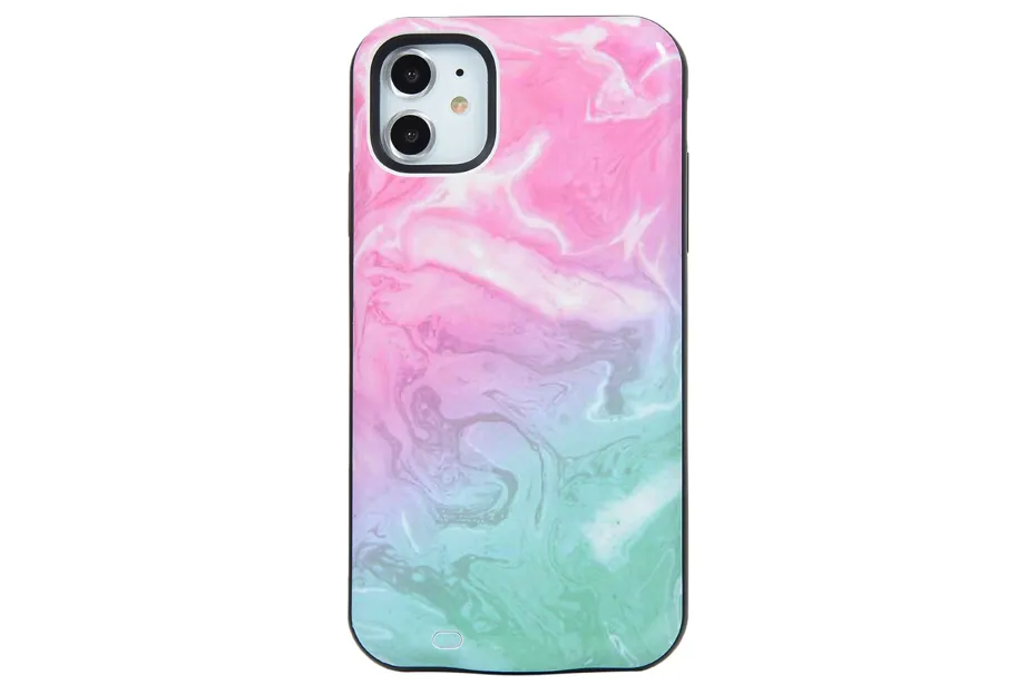 Cotton Candy Marble Battery Case