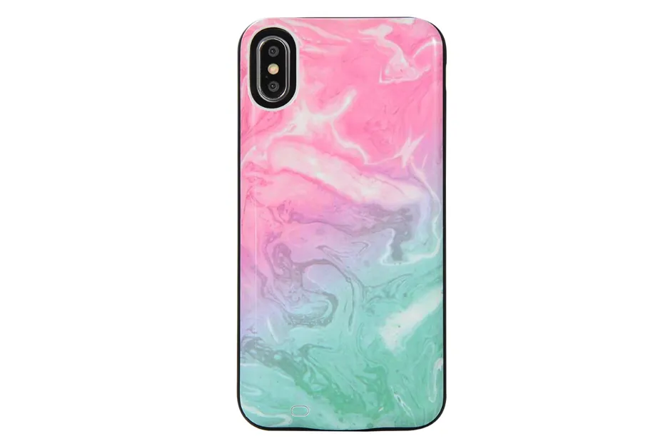 Cotton Candy Marble Battery Case