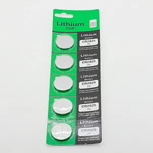 CR2025 3V High Capacity Lithium Button Cell Batteries (5-pack)