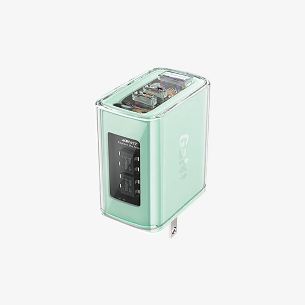 Crystal Series A47 Fast Charge Wall Charger 65W GaN