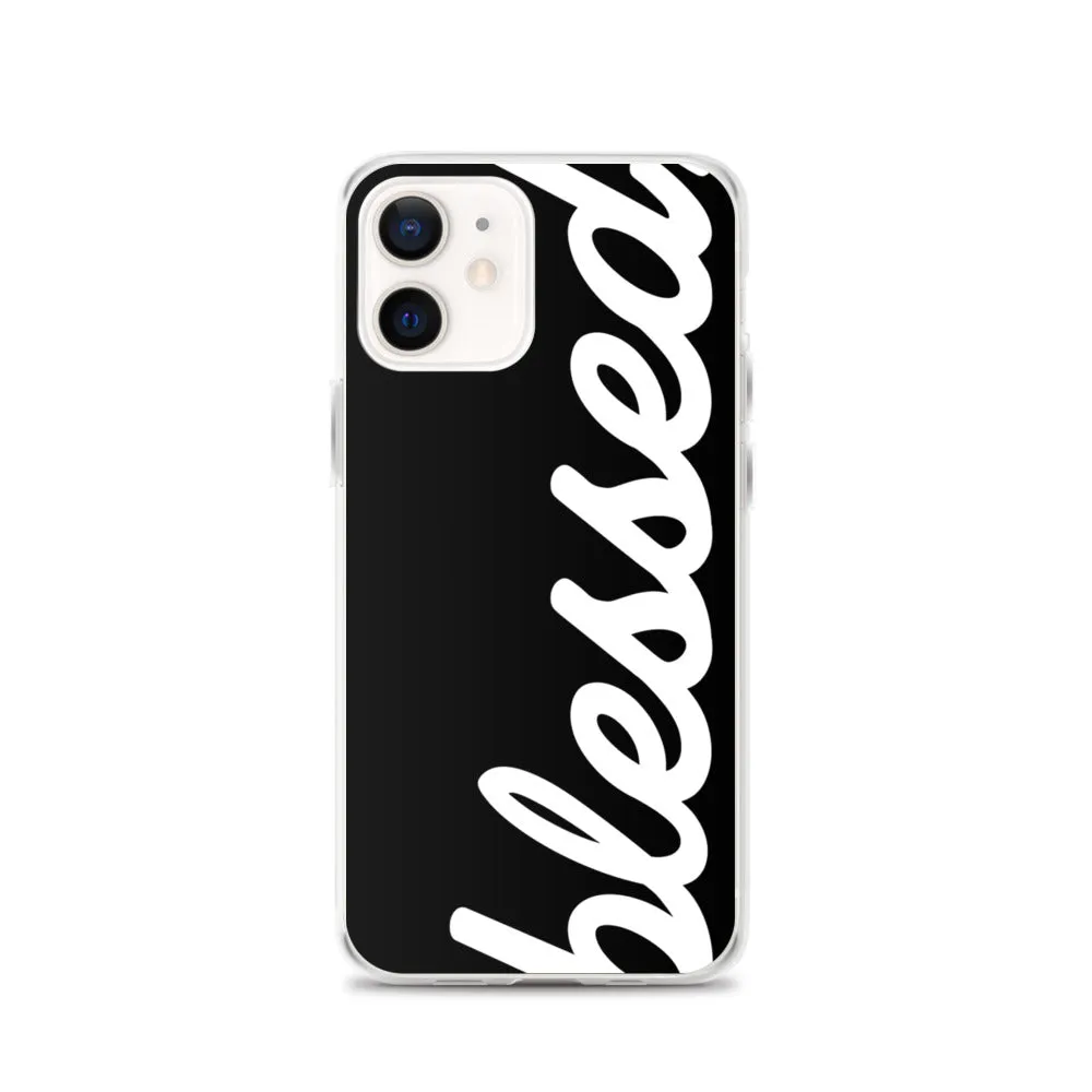 Cursive Blessed iPhone Case