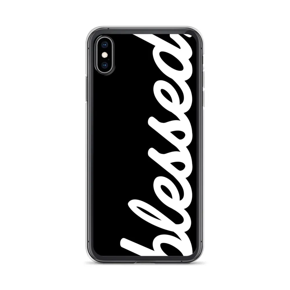 Cursive Blessed iPhone Case