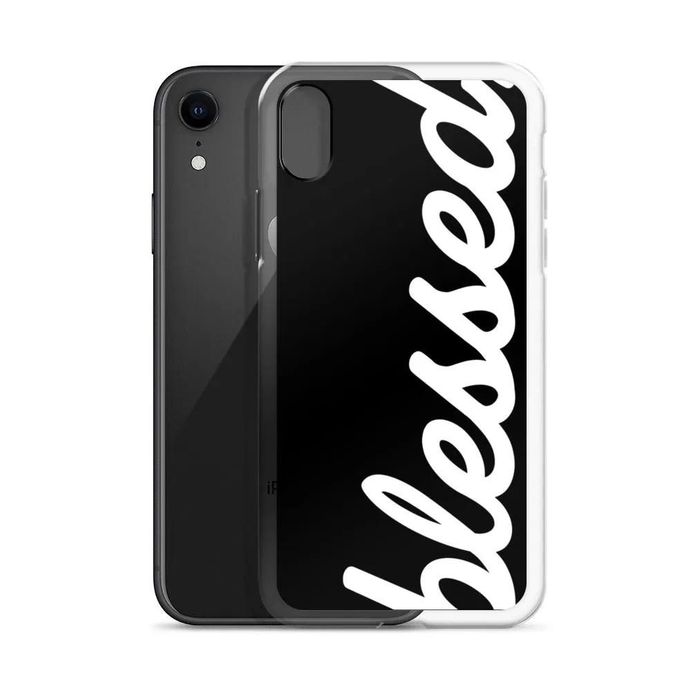 Cursive Blessed iPhone Case