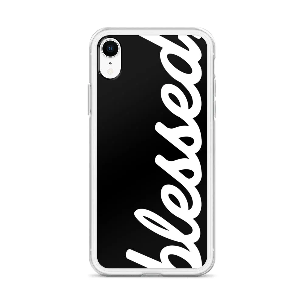 Cursive Blessed iPhone Case