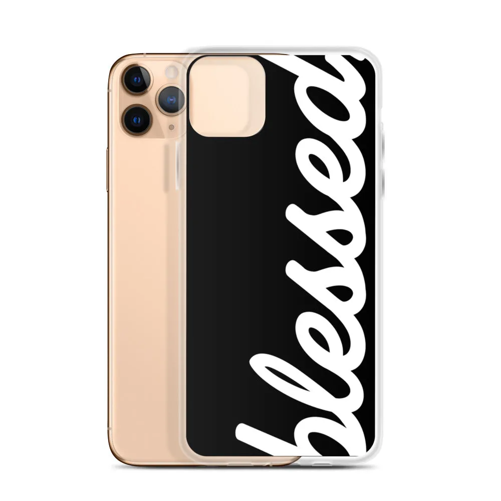 Cursive Blessed iPhone Case