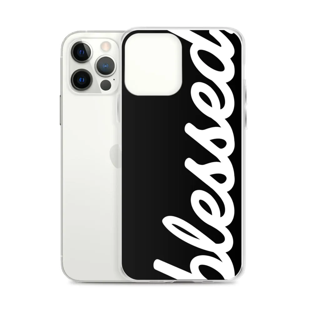 Cursive Blessed iPhone Case