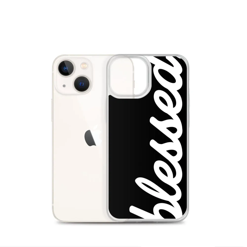 Cursive Blessed iPhone Case