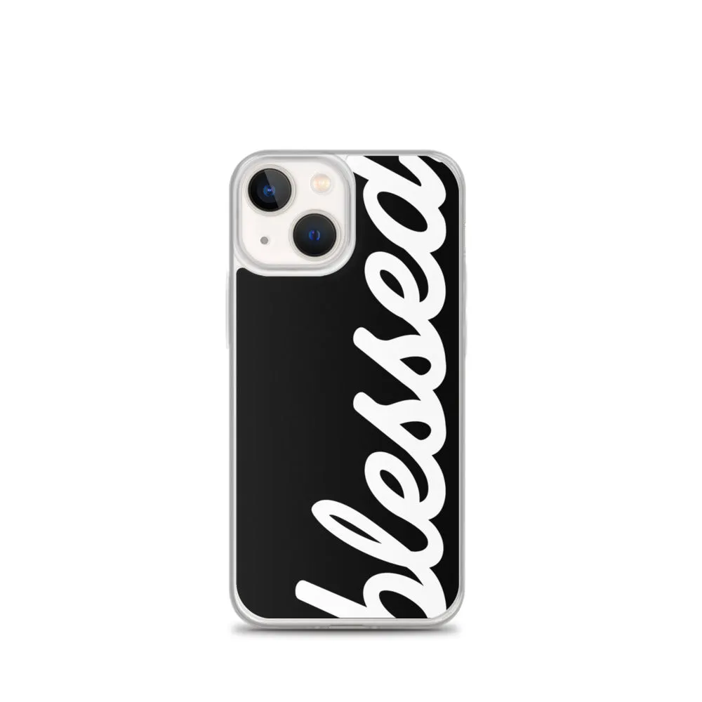 Cursive Blessed iPhone Case