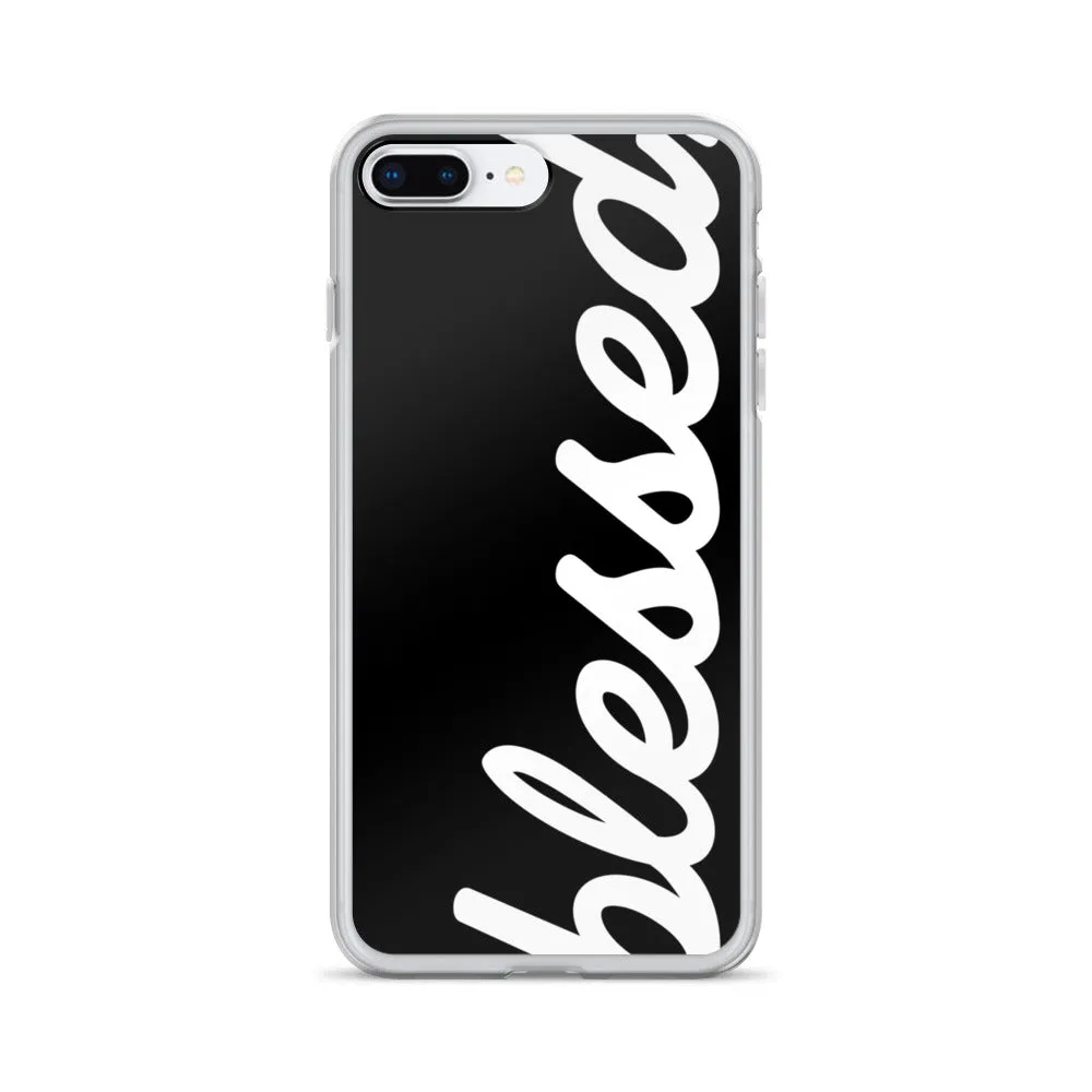 Cursive Blessed iPhone Case