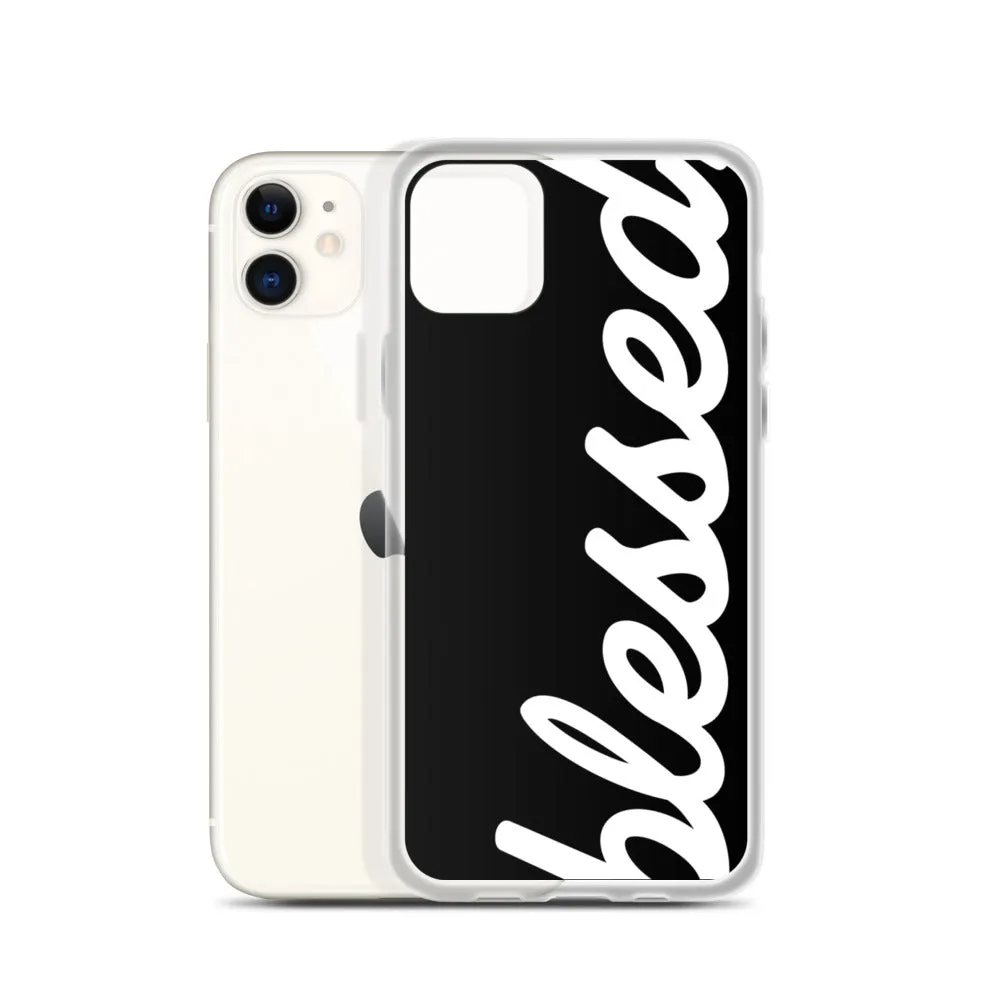 Cursive Blessed iPhone Case