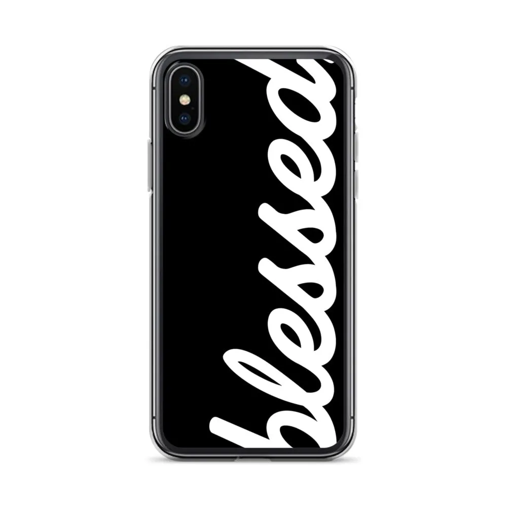 Cursive Blessed iPhone Case