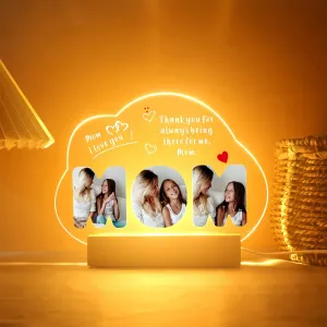 Custom Photo Collage Led Lamp for Mom